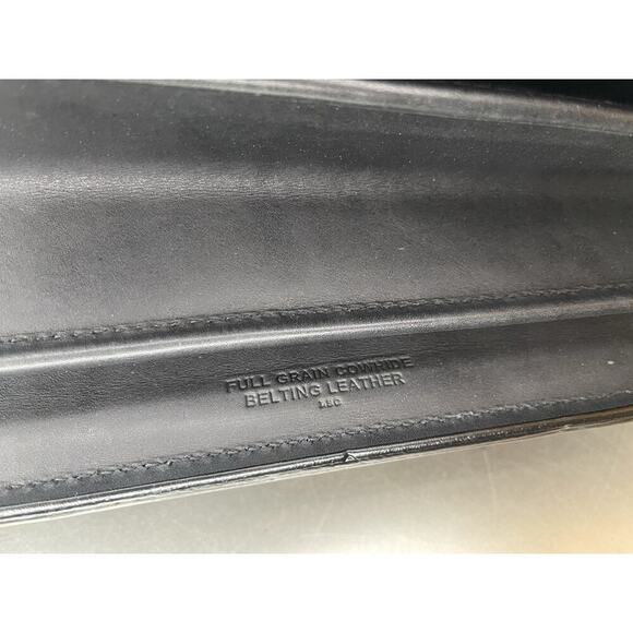 Schlesinger Black Smooth Leather Lawyer Briefcase Buckle & Combination Lock - Picture 8 of 10